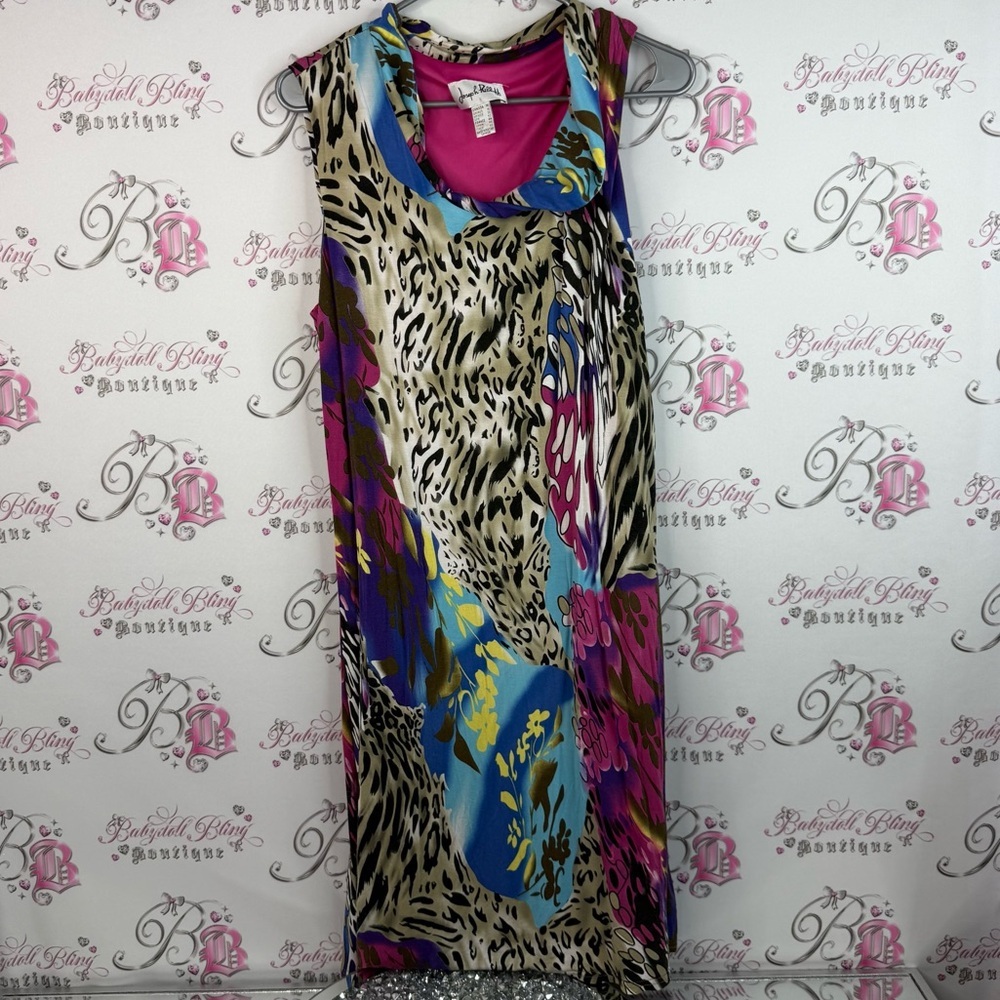 Joseph Ribkoff dress animal print cheetah leopard Multicolor Sleeveless Dress